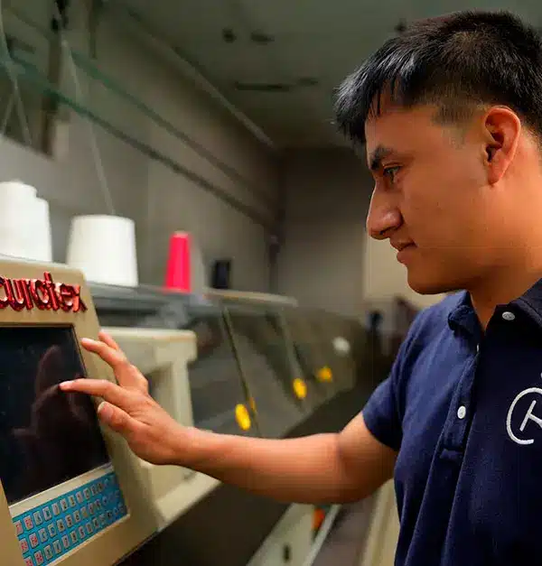 Knitting and weaving work